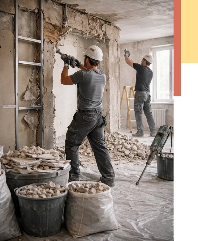 Демонтажные работы в Воронеже от 2900 руб. — услуги и цена под ключ | ОТДЕЛОЧНИК-Врн