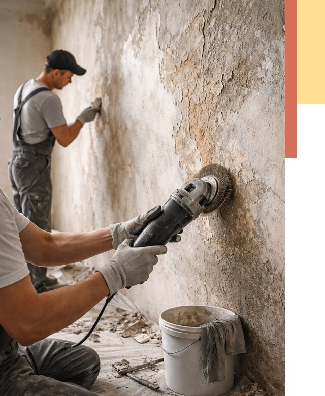 Снятие и удаление краски со стен в Воронеже от 2256 руб. — ОТДЕЛОЧНИК-Врн