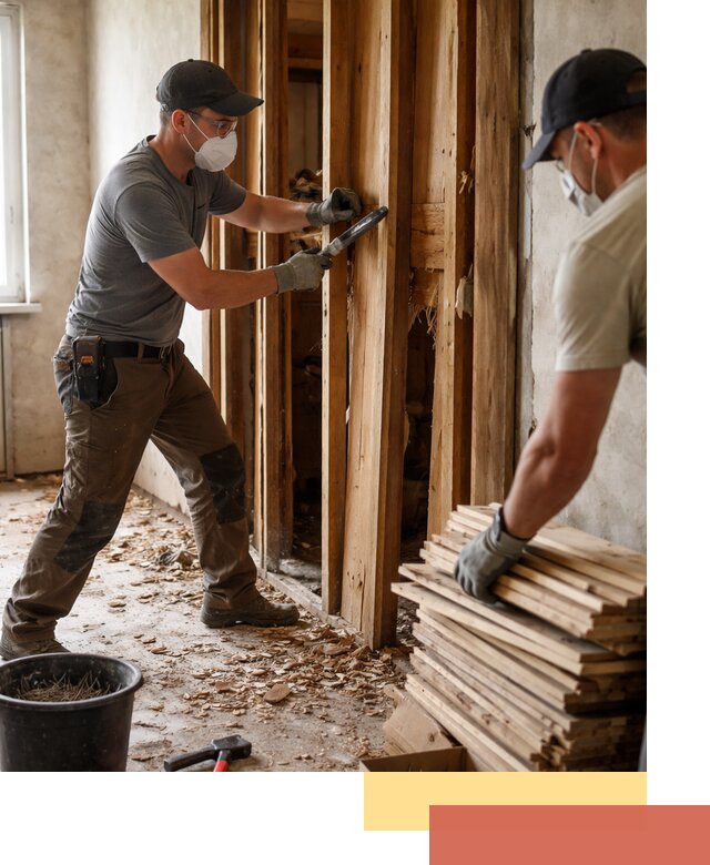 Демонтаж деревянных перегородок в Воронеже быстро и аккуратно