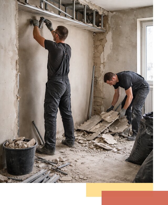 Демонтаж короба из гипсокартона в Воронеже быстро и аккуратно