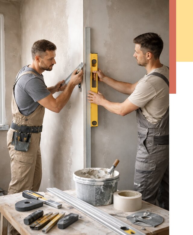 Выведение углов стен в Воронеже от 1987 руб. быстро и недорого | ОТДЕЛОЧНИК-Врн