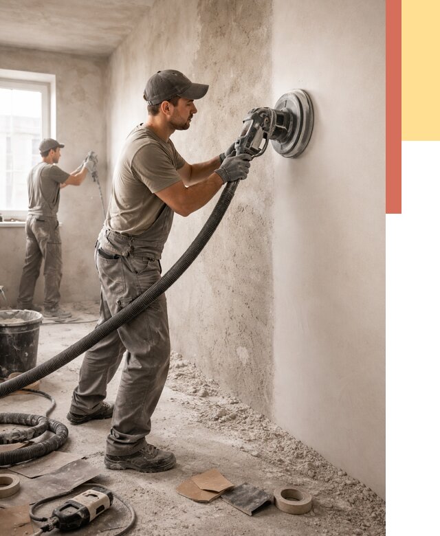 Шлифовка стен в Воронеже от 1289 руб/м2 — быстро и недорого | ОТДЕЛОЧНИК-Врн