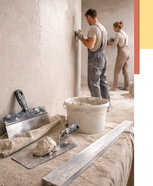 Штукатурка стен гипсовая в Воронеже от 4833 руб/м2 — быстро и недорого | ОТДЕЛОЧНИК-Врн