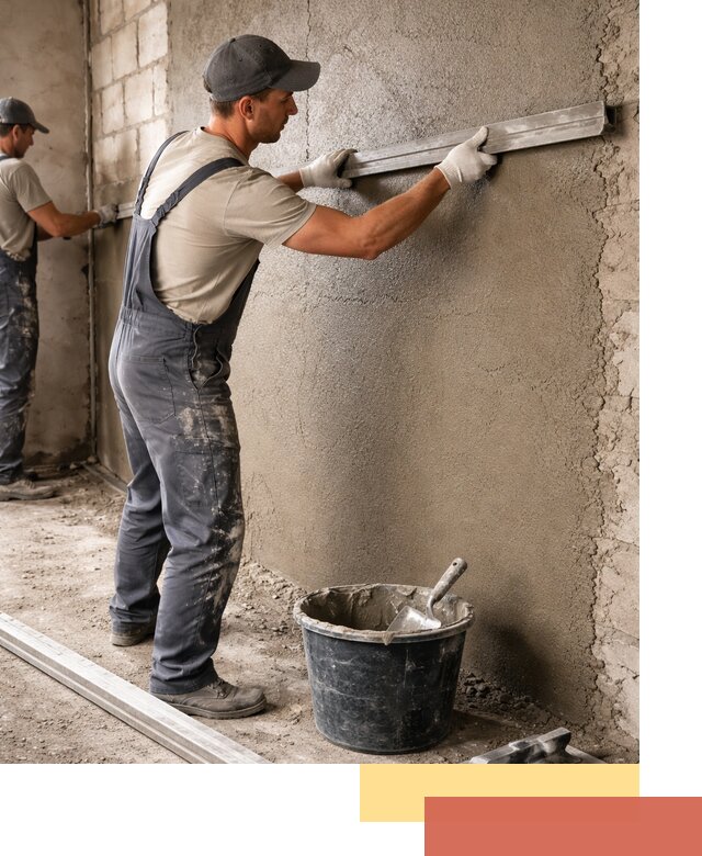 Штукатурка стен цементно-песчаная в Воронеже профессионально