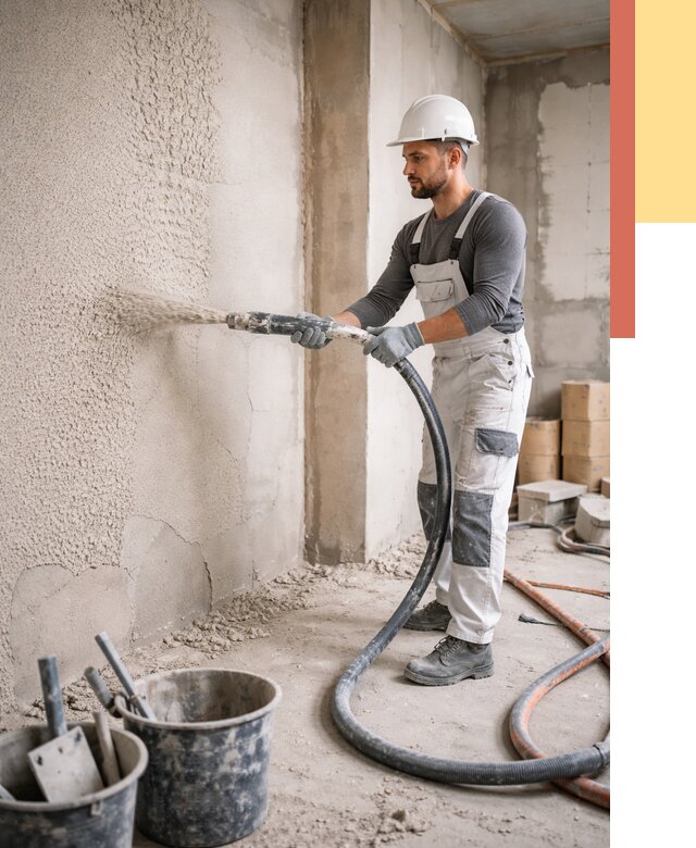 Машинная штукатурка стен в Воронеже под ключ от 6982 руб./м2 | ОТДЕЛОЧНИК-Врн