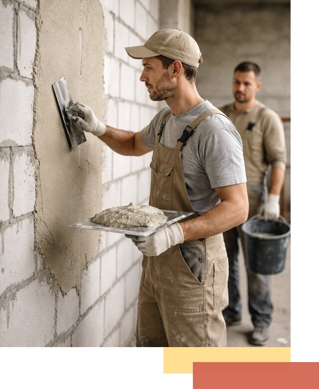 Штукатурка стен из газобетона в Воронеже под ключ