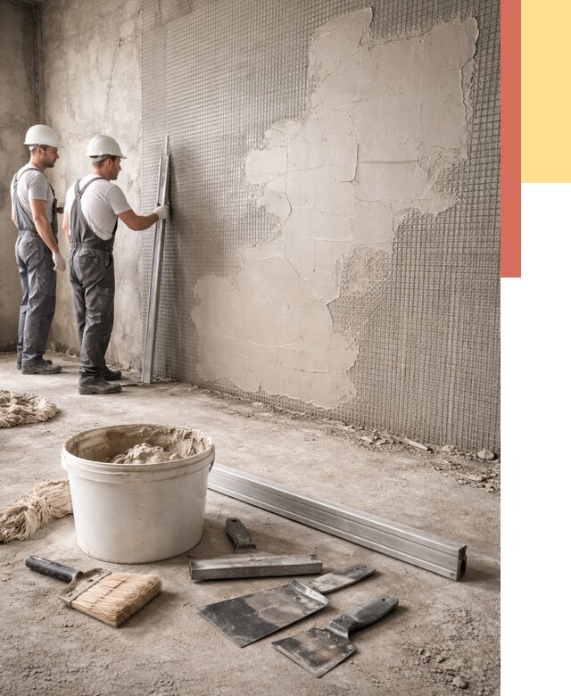 Штукатурка стен по сетке в Воронеже от 5908 руб./м2 — быстро и недорого | ОТДЕЛОЧНИК-Врн