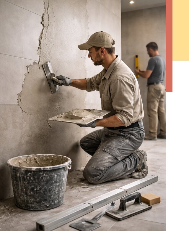 Штукатурка стен в ванной в Воронеже от 4833 руб./м² — выравнивание под ключ | ОТДЕЛОЧНИК-Врн