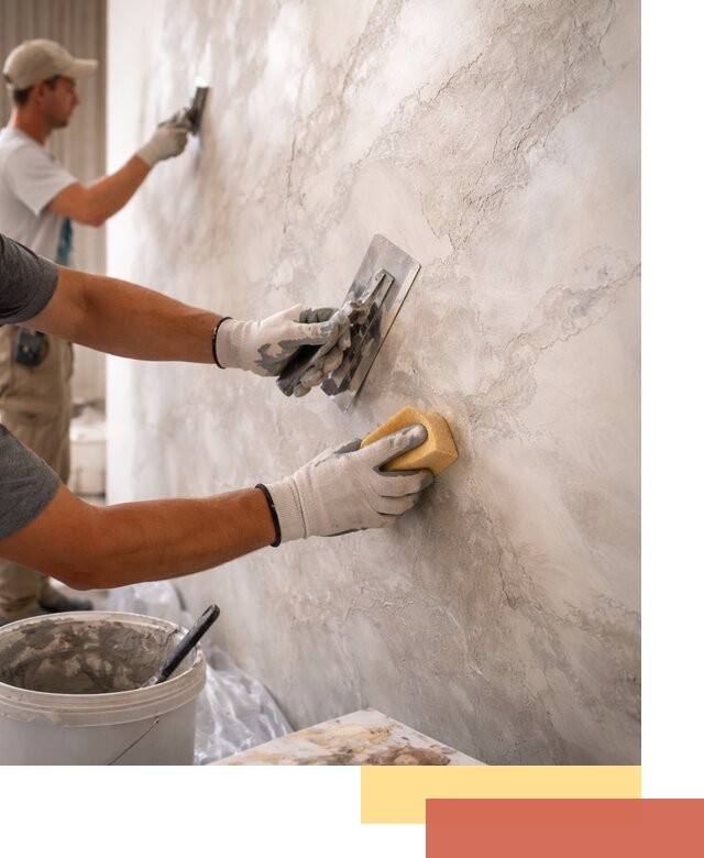 Декоративная штукатурка под мрамор в Воронеже для стен и потолков