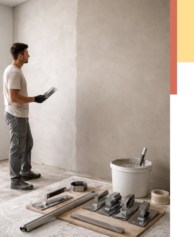 Нанесение микроцемента на стены в Воронеже от 3437 руб./м2 под ключ | ОТДЕЛОЧНИК-Врн