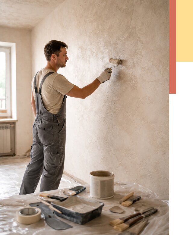 Нанесение лессирующей краски по декоративке в Воронеже от 1880 руб. | ОТДЕЛОЧНИК-Врн