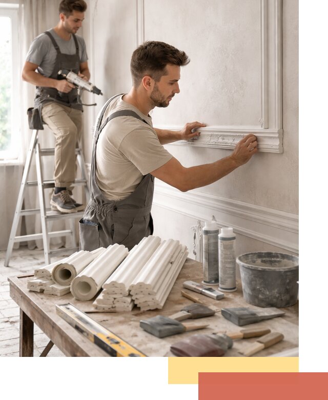 Монтаж лепнины на стены в Воронеже профессионально и качественно