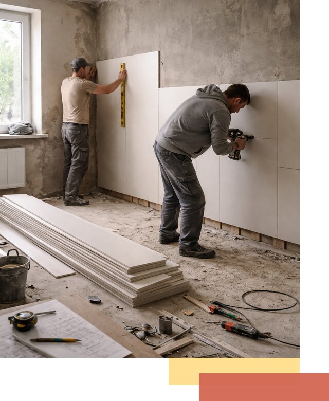 Монтаж ПВХ панелей на стены в Воронеже качественно и быстро