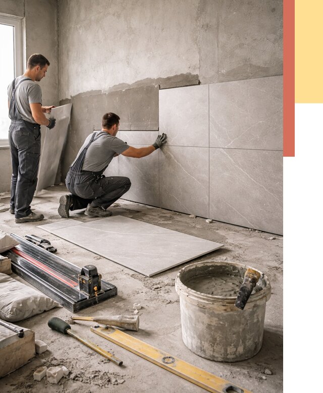 Облицовка стен керамогранитом в Воронеже от 4511 руб./м² — услуги под ключ | ОТДЕЛОЧНИК-Врн