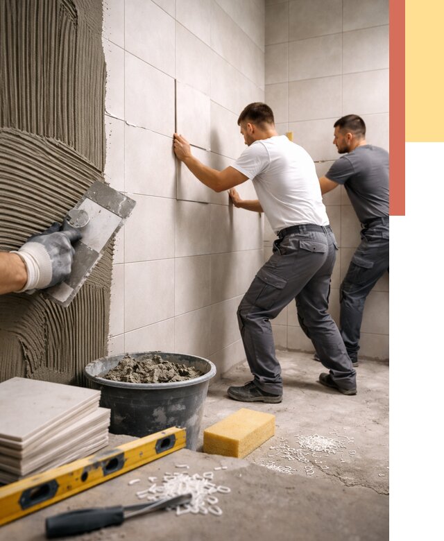 Укладка плитки на стены в Воронеже от 913 руб. — качественно и недорого | ОТДЕЛОЧНИК-Врн