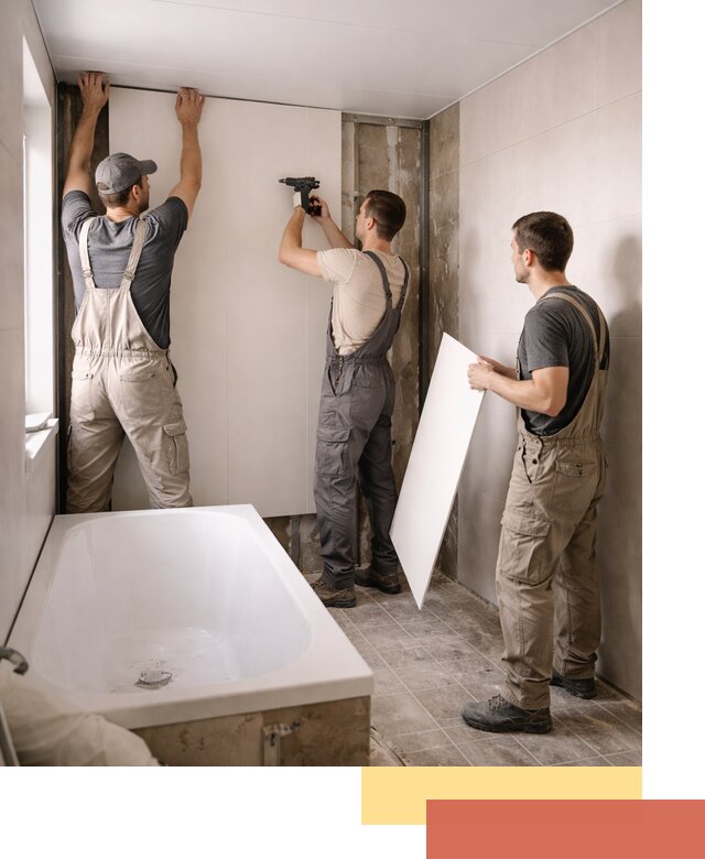 Отделка ванной панели ПВХ профессионально в Воронеже