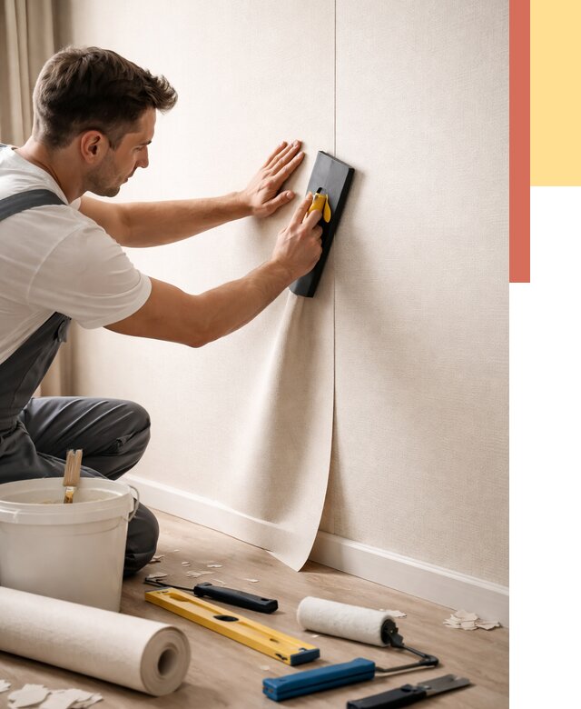 Поклейка виниловых обоев в Воронеже от 4833 руб. | Быстро и недорого — ОТДЕЛОЧНИК-Врн