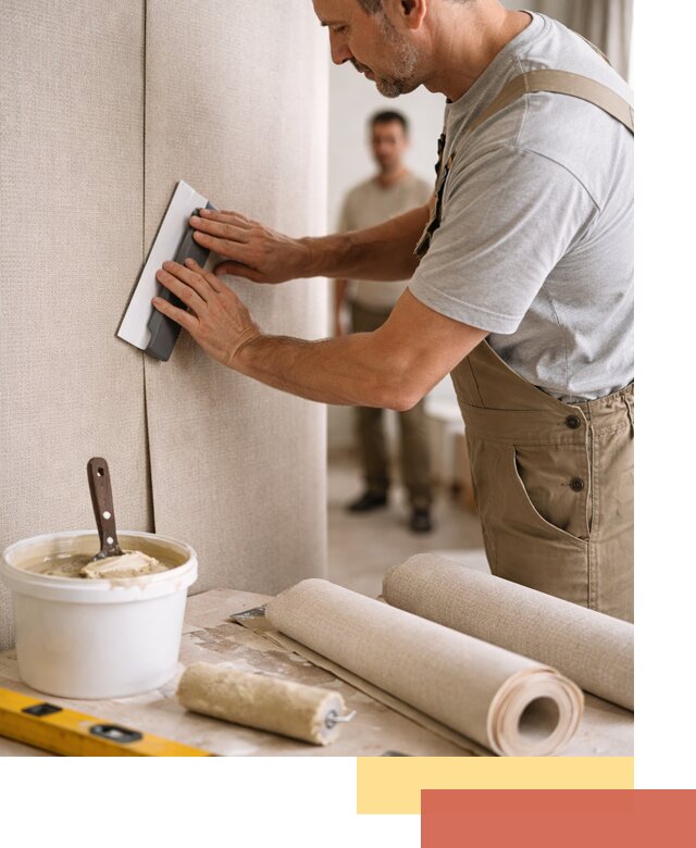 Поклейка текстильных обоев в Воронеже профессионально и аккуратно