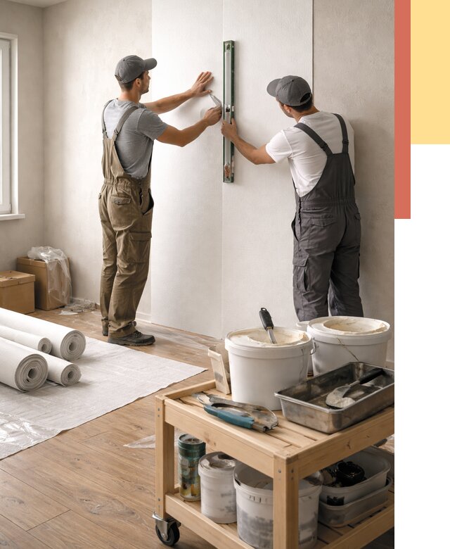 Поклейка стеклообоев в Воронеже от 6982 руб. за м2 — быстро и недорого | ОТДЕЛОЧНИК-Врн