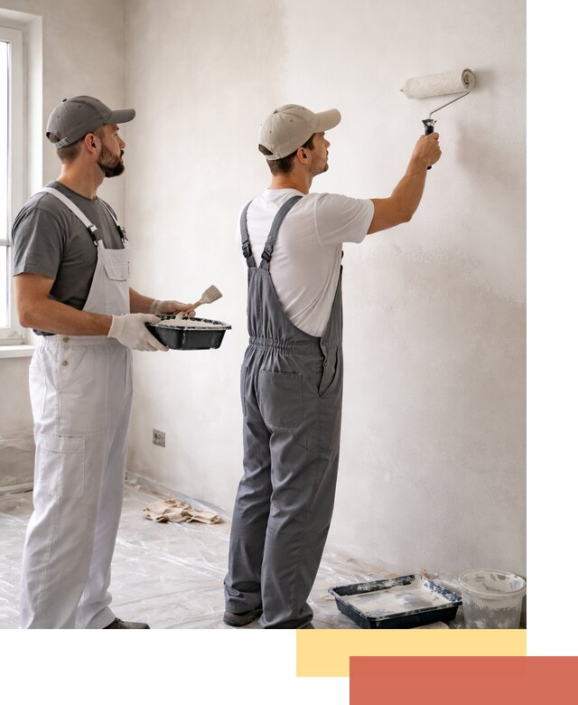 Покраска стен водоэмульсионной краской в Воронеже