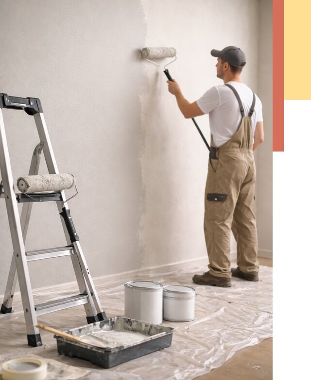 Покраска стен латексной краской в Воронеже от 4833 руб. за м2 | ОТДЕЛОЧНИК-Врн