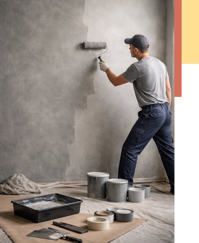 Покраска стен под бетон в Воронеже от 698 руб. за м2 — быстро и недорого | ОТДЕЛОЧНИК-Врн