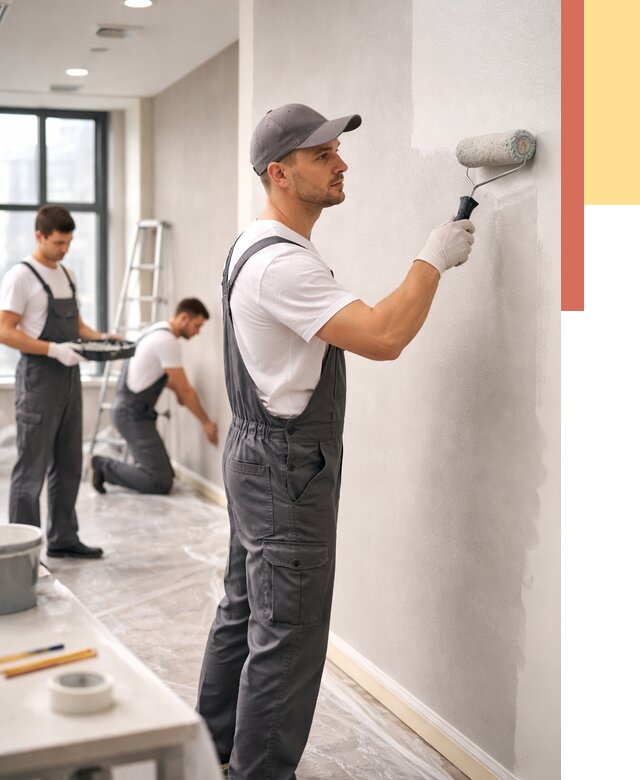 Покраска стен в офисе в Воронеже от 9130 руб. — быстро и недорого | ОТДЕЛОЧНИК-Врн