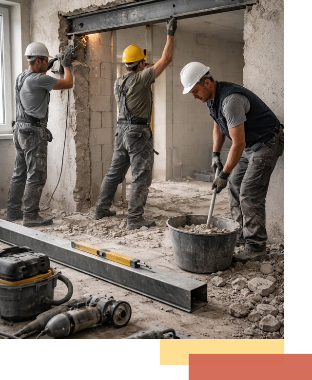 Создание проемов в стенах и несущих конструкциях в Воронеже