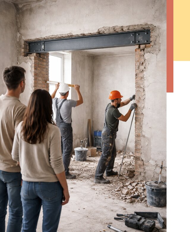 Усиление проема в стене в Воронеже от 10204 руб. — усиление дверного проема металлоконструкцией | ОТДЕЛОЧНИК-Врн