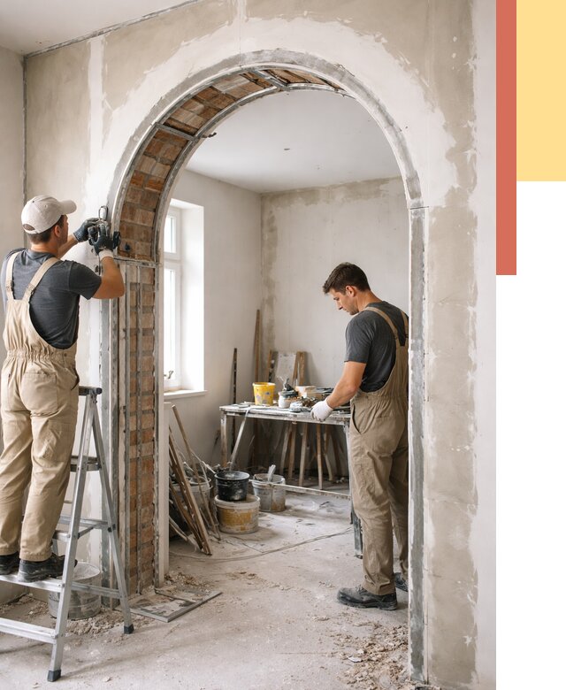 Устройство арочного проема в Воронеже от 10204 руб. под ключ — быстро и недорого | ОТДЕЛОЧНИК-Врн