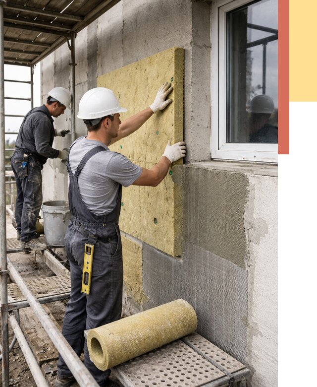 Утепление стен в Воронеже от 4619 руб. под ключ — быстро и недорого | ОТДЕЛОЧНИК-Врн