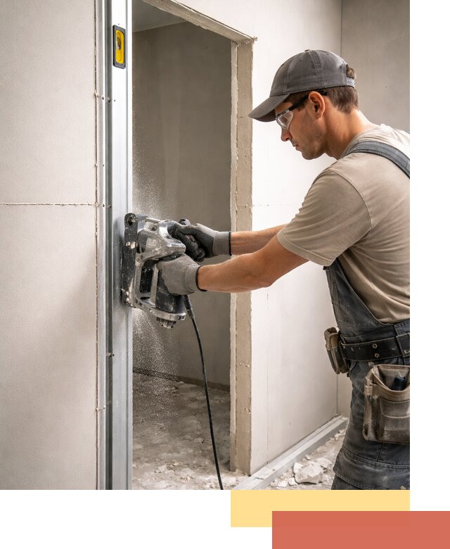 Устройство дверного проема в перегородке в Воронеже