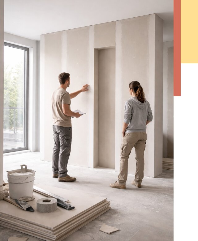 Зонирующая перегородка из гипсокартона в Воронеже от 3007 руб. под ключ | ОТДЕЛОЧНИК-Врн