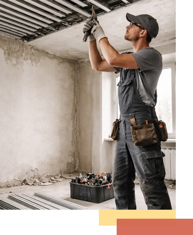 Демонтаж реечного потолка в Воронеже быстро и аккуратно