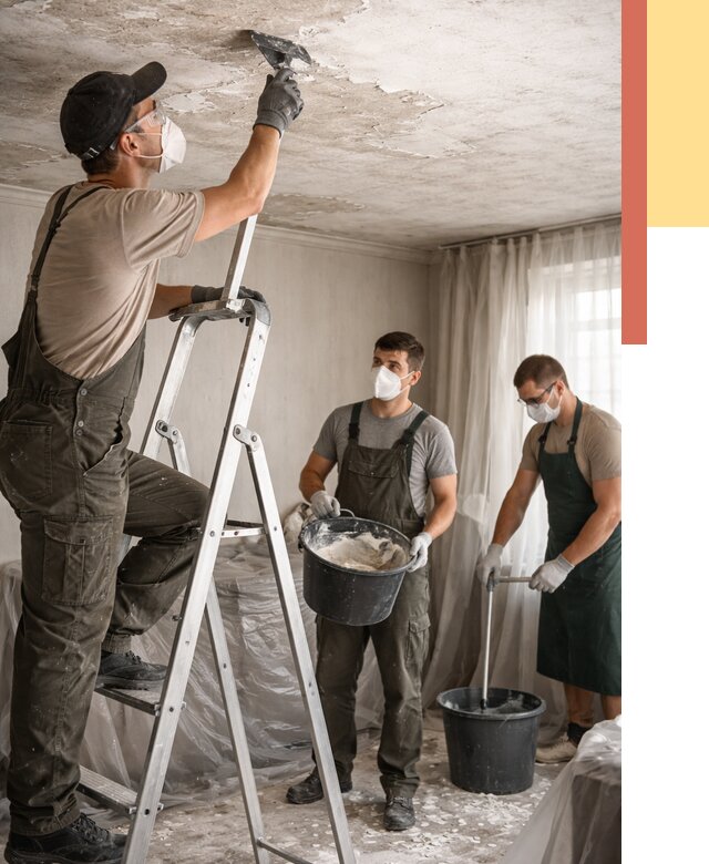 Удаление побелки с потолка в Воронеже от 2685 руб. быстро и недорого | ОТДЕЛОЧНИК-Врн