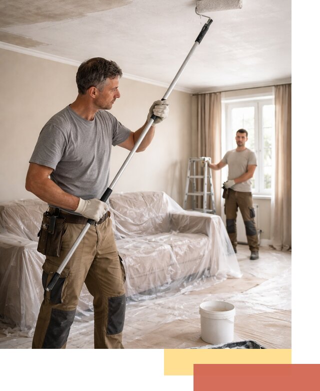 Грунтовка потолка в Воронеже — подготовка под покраску и отделку