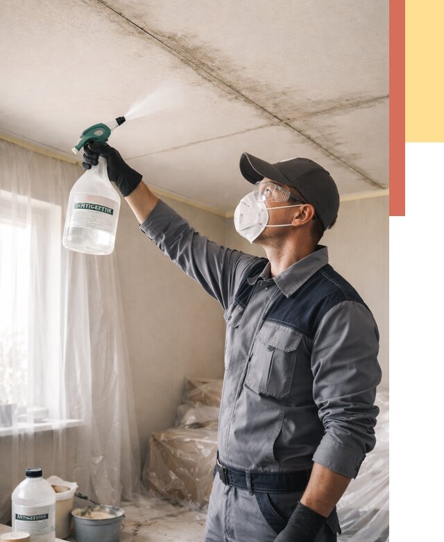 Антисептическая обработка потолка в Воронеже от 2685 руб. | ОТДЕЛОЧНИК-Врн