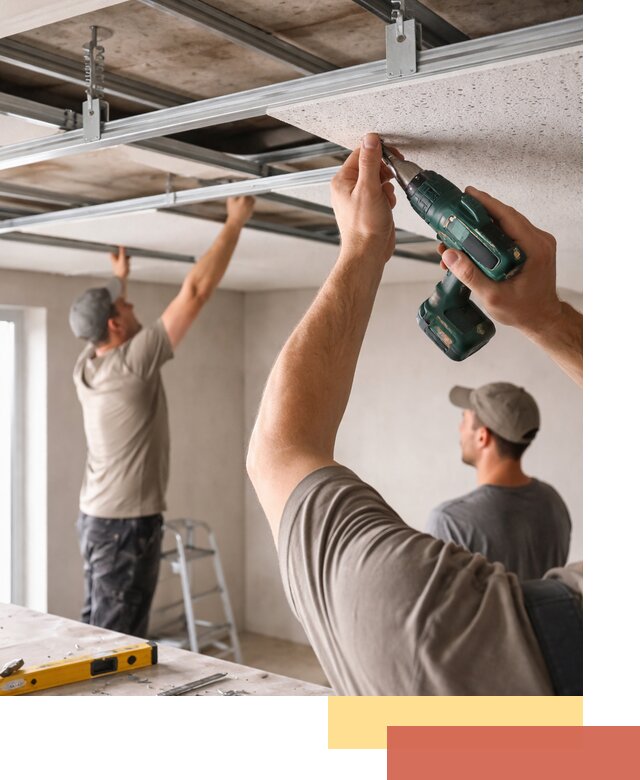 Монтаж акустического потолка в Воронеже под ключ