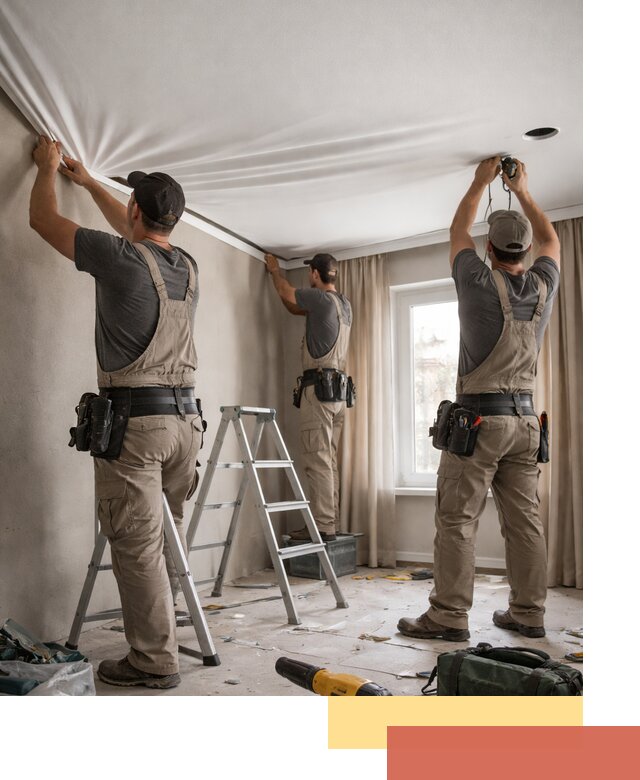 Монтаж матового натяжного потолка в Воронеже качественно и быстро