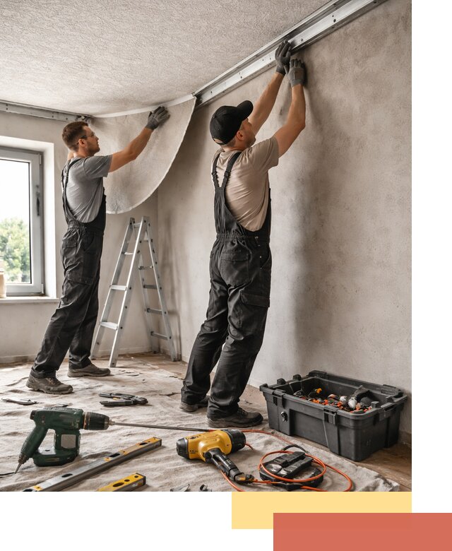 Монтаж фактурного натяжного потолка в Воронеже качественно и быстро