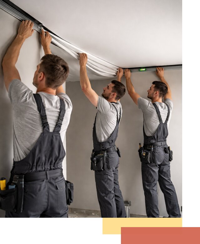 Теневые натяжные потолки в Воронеже: монтаж и отделка быстро и качественно