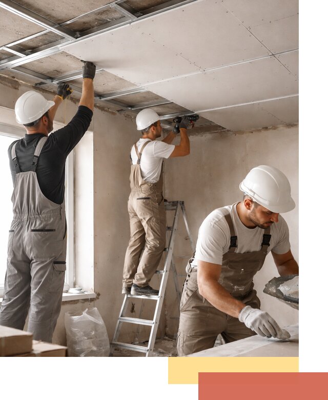 Одноуровневый потолок из гипсокартона в Воронеже — монтаж и отделка