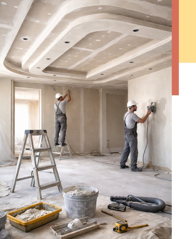 Многоуровневый потолок из гипсокартона в Воронеже от 806 руб. под ключ | ОТДЕЛОЧНИК-Врн