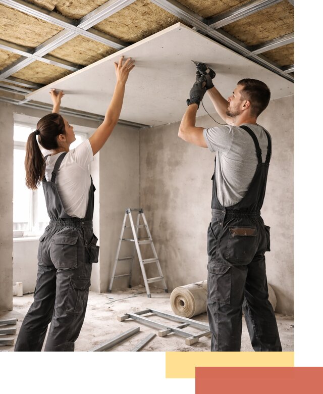 Звукоизоляция потолка из ГКЛ в Воронеже профессионально и надежно