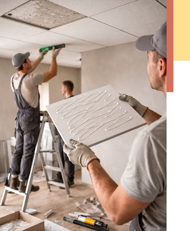 Монтаж потолочной плитки в Воронеже от 4833 руб. — быстро и недорого | ОТДЕЛОЧНИК-Врн