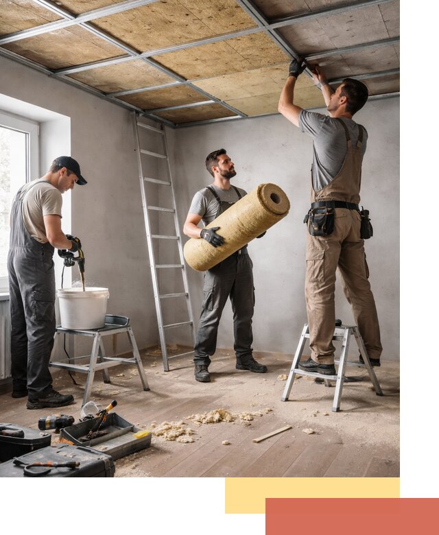 Шумоизоляция потолка в Воронеже: профессиональный монтаж и отделка